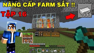 Tập 16 | SINH TỒN MINECRAFT PE 1.19 | Nâng cấp máy farm sắt tăng hiệu quả survival pe..!!