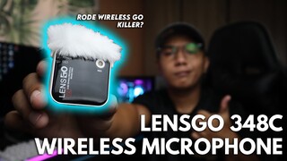 LENSGO 348C Wireless Microphone Unboxing and Review | Wireless Lavalier Microphone for Cameras