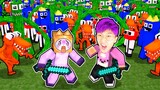 1000 RAINBOW FRIENDS vs THE MOST SECURE HOUSE! (LANKYBOX MINECRAFT!)