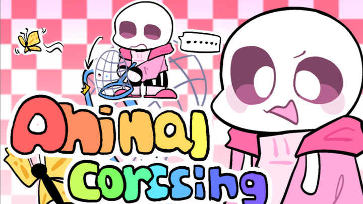 [Loạt phim siêu dễ thương/Undertale x Animal Crossing] Meme băng qua động vật của Sans