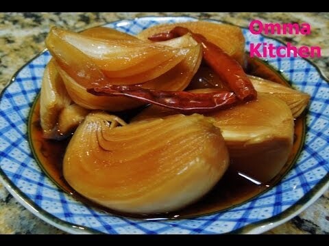 Easy Korean raw onion pickle in soy sauce (양파장아찌)  by Omma's Kitchen