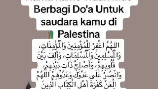 jika tidak bisa bantu tenaga dan materi minimal bantu doa lah