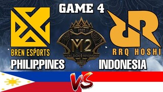 LOWER FINALS GAME 4 | BREN ESPORTS vs RRQ HOSHI | M2 MLBB WORLD CHAMPIONSHIP | MLBB