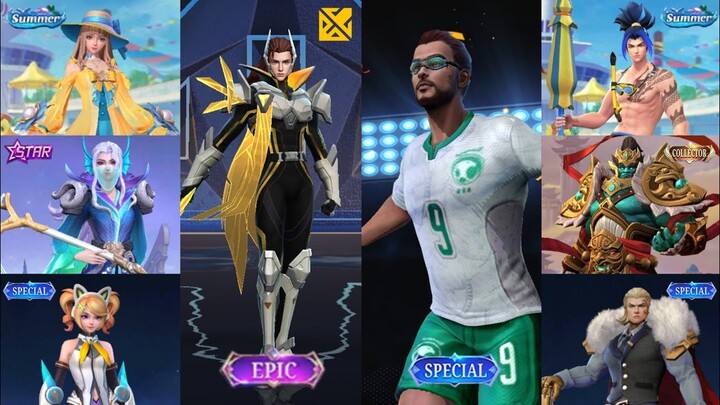 GAMEPLAY MOBILE LEGENDS NEW SKIN - 8 ALL UPCOMING SKINS 2021 - SUMMER SKIN 2021 | ML LEAKS 2021