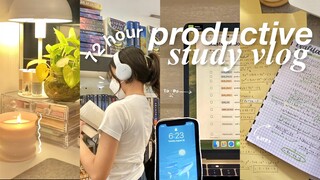 72-HOUR productive study vlog | lots of note-taking, advance studying and readings 😵‍💫