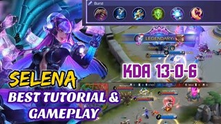 BEST SELENA TUTORIAL AND GAMEPLAY | MASTER SELENA | MOBILE LEGENDS