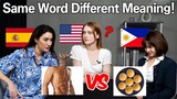 Spain VS Philippines l  American Was Shocked by Same Word different Meaning!! (Spanish VS Tagalog)