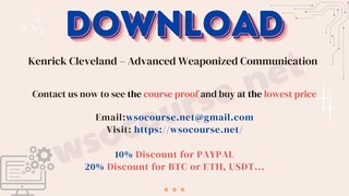 Kenrick Cleveland – Advanced Weaponized Communication