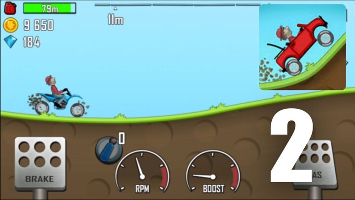 Hill Climb Racing – Walkthrough Part 2  Crazy Tracks & Epic Stunts