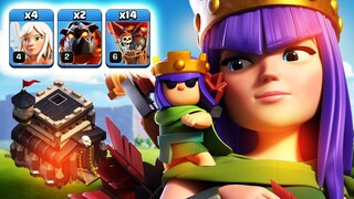 สอนเล่นควีนชาร์จลาวาลูนบ้าน 9 ไม่ใช้ทหารแคลน - Clash of Clans