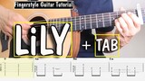 Lily - Alan Walker - Fingerstyle Guitar Cover  (Easy Guitar Tab Tutorial) hướng dẫn