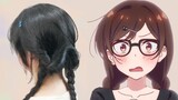Double braid but three-dimensional? Anime hairstyle rental girlfriend Mizuhara Chizuru
