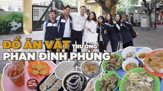 Ôn lại kỉ niệm thời học sinh , Ăn vặt quanh trường Phan Đình Phùng vlog 149