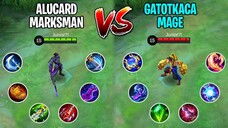 Alucard Marksman Vs Gatotkaca Mage