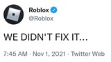 ROBLOX TOLD US WHAT HAPPENED... (and its not fixed)