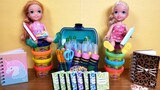 Back to School shopping ! Elsa and Anna toddlers get supplies