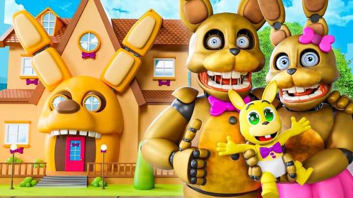 Spring Bonnie ซื้อบ้านหลังแรกของเขา - FNAF ติดอยู่ในแอนิเมชั่นบอลพูล