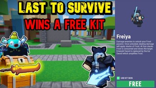 Last To Survive Wins A *Free Kit* pt. 2 - Roblox Bedwars