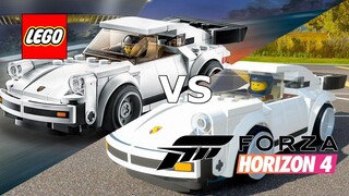 LEGO Porsche 911 Turbo - LEGO Set 75895 Vs. Forza Horizon 4
