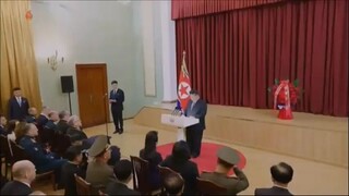 Discurso comemorativo do estimado camarada Kim Jong Un na embaixada da Rússia