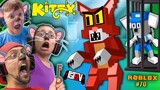 ROBLOX KITTY!  Escape the Cat as a Mouse! (FGTeeV Multiplayer Chapter 1: Tom & Jerry House)