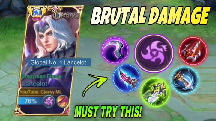 NEW BRUTAL DAMAGE! NEW LANCELOT PENETRATION BUILD IS OVERPOWERED! | MLBB