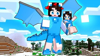 Mèo Simmy 1 Ngày Học Làm Mẹ Cho "Em Bé Rồng Băng" Trong Minecraft