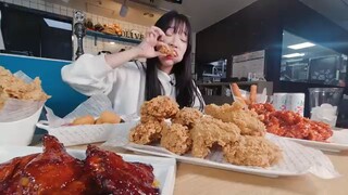 BBQ Chicken Mukbang - TZUYANG