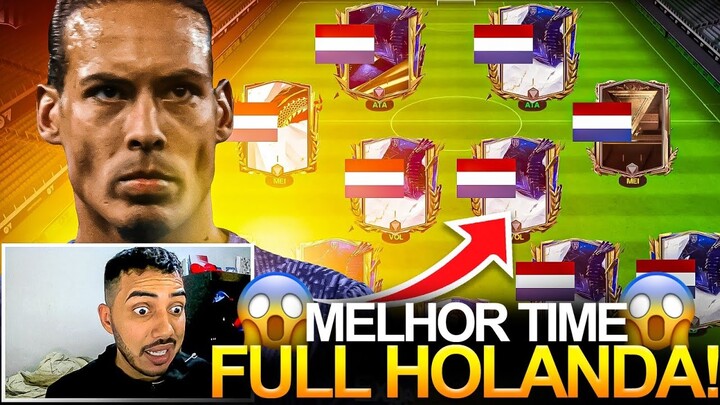 MELHOR TIME FULL HOLANDA! 🇳🇱  FULL HOLANDA VENCE O BRASIL NO FC MOBILE? 😱🔥 | FCRJ SQUAD EP.  HOLANDA