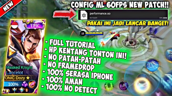 UPDATE❗CONFIG ML ANTI LAG 60 FPS SMOOTHLY FIX LAG | SERASA IPHONE + PING BOOSTER - NEW PATCH 🔥