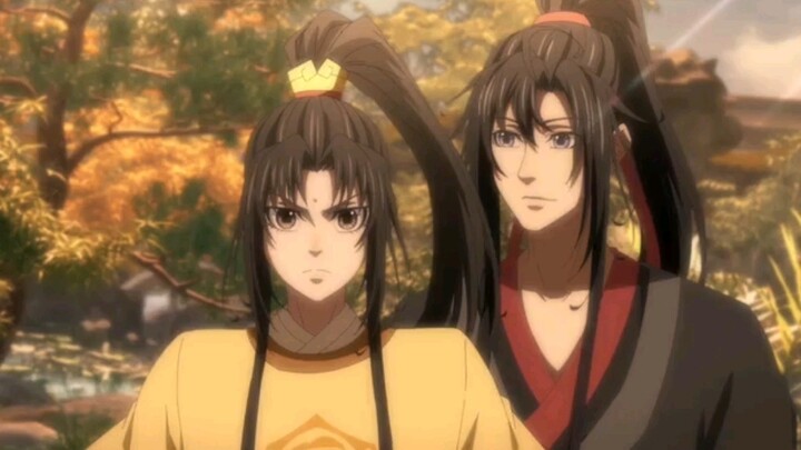 Jin Ling ยืนอยู่ตรงหน้า Wei Wuxian เหมือนพี่สาวคนโต