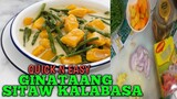 GINATAANG SITAW KALABASA( NO MEAT )