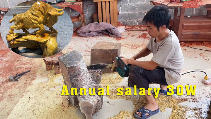 Wear 30 yuan of sandals to get 300,000 annual salary, with a chainsaw