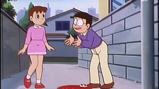 Nobita wants Shizuka to grow up, but Shizuka is too mature