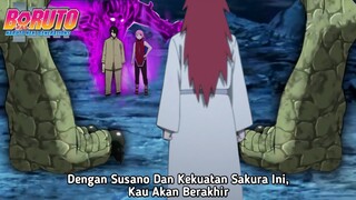 SAKURA & SASUKE MEMAKAI SUSANO DAN BYAKUGOU UNTUK PERANG DENGAN DINOSAURUS EDO TENSEI - BORUTO 286