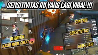 SENSITIVITAS HEADSHOT TERBARU  VIRAL DI TIKTOK FREE FIRE BATLEGROUND