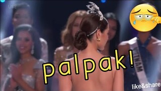 Catriona FAIL on her last walk! Miss Universe