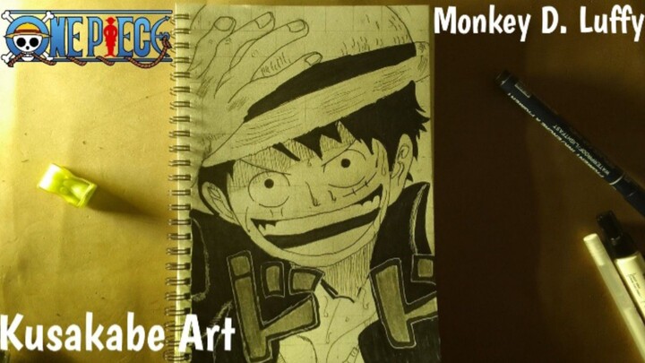 Menggambar Anime Monkey D Luffy | Speed Drawing | One Piece