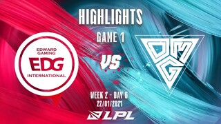 [Highlights] EDG vs. OMG - Game 1 | Tuần 2 Ngày 6 | LPL Mùa Xuân 2022