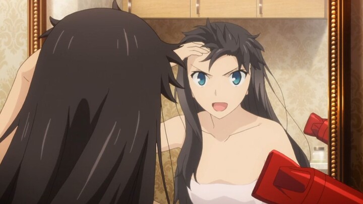 Tohsaka Rin is just blowing her hair! ! ! !
