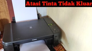 Cara perbaiki printer tinta tidak kluar | Printer canon mp278 tidak kluar tinta