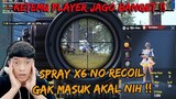 KETEMU PLAYER JAGO BANGET SPRAY X6 NYA NO RECOIL , GAK MASUK AKAL NIH !! - PUBG MOBILE