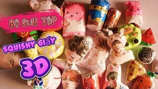 Bộ sưu tập squishy giấy 3D Siêu Khủng ! Paper squishy 3D collection!