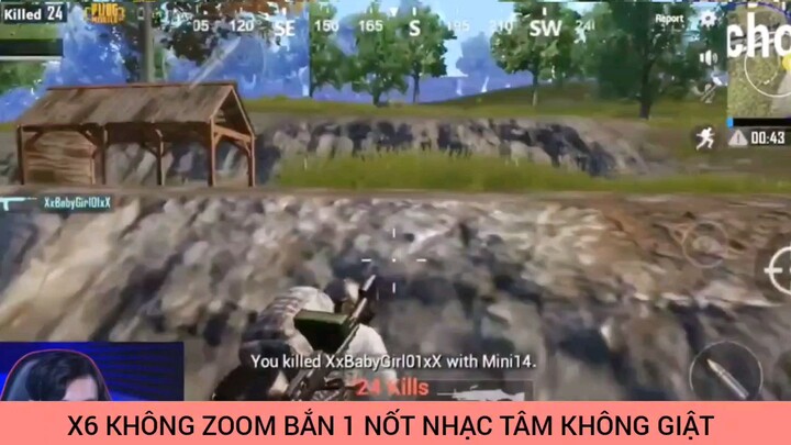 X60 không zoom bắn một nốt nhạc tâm không giật