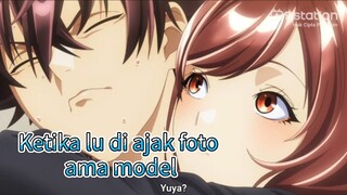 ketika lu di paksa foto ama model