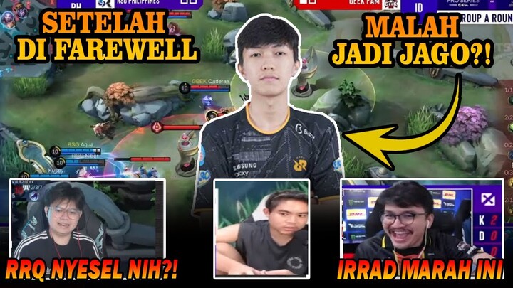 REACTION PARA STREAMER RSG IRRAD VS GEEK "IRRAD MALAH JAGO SETELAH FAREWELL DARI RRQ BENAR KAH"?!