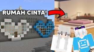 Aku Membuat Rumah Berbentuk Hati Yang Sangat Bagus Bersama @AKUDAP! - Minecraft Survival