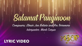 Mark Carpio - Salamat Panginoon by Rex Torremoro &  Elmar Jan Bolaño (LYRIC VIDEO)