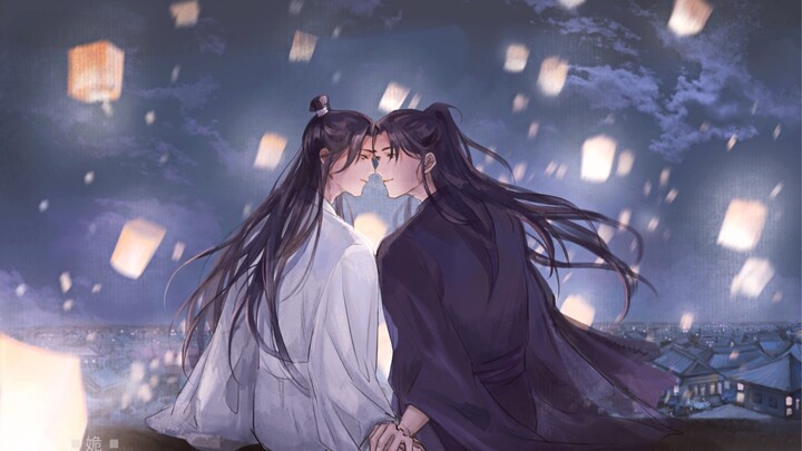 【二哈和他的白猫师尊】墨燃月夜表白高甜名场面：师尊原是白月光，朱纱痣，心头血，命中劫||墨燃*楚晚宁 燃晚 二哈