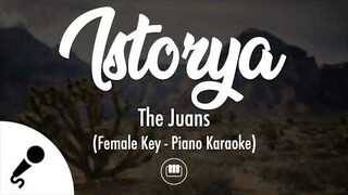 Istorya - The Juans (Female Key - Piano Karaoke)